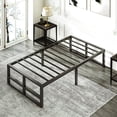 thumbnail image 1 of Amolife Twin Size Metal Platform Bed Frame with 14" Under Bed Storage, 1 of 9
