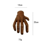 Wednesday Addams Doll Cute Wednesday Doll Addams Family Plush Doll with Bangs 9.9 Inch Figure Gifts for Fans (hand)