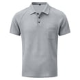 thumbnail image 3 of LTTVQM Mens Breeze Capri Polo Shirt Beer Belly Belly Collar Shirts for Golf Business Casual 2026 Summer Quick Dry Golf Shirts Light Gray 4XL, 3 of 6
