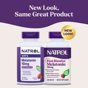 Natrol® Sleep Melatonin Fast Dissolve Tablets, Nighttime Sleep Aid, Strawberry Flavor, 10mg, 100 Ct