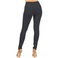 thumbnail image 3 of Women's Classic Skinny Ponte Pants Stretchy Mid-Rise Fit, 5-Pocket Design, 3 of 4
