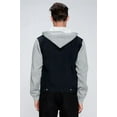 thumbnail image 4 of Men's Denim Jacket with Fleece Hoodies, 4 of 7