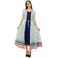 thumbnail image 5 of Bimba Exclusive 2 Piece Printed Kurti Long Kurta Boho Chic Dress, 5 of 8