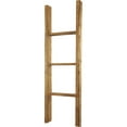 thumbnail image 4 of Ekena Millwork 15"W x 48"H x 3 1/2"D Vintage Farmhouse 3 Rung Ladder, Barnwood Decor Collection, Weathered Brown, 4 of 13
