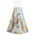 thumbnail image 7 of Haosy 2 Pack Kitchen Wash Cloths with Hanging Loops Absorbent Absorbent Quick Drying Hand Towels, Watercolor Bird Flower, 7 of 7