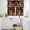 Orange Green Brown, variant on Colorful Squirrel Kitchen Curtains Sets for Windows 36 Inch Length, Botanical Berry Pine Cones Rod Pocket Window Treatments Tier Curtains and Valances Set for Bedroom/Bathroom