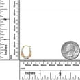 thumbnail image 3 of AVORA 10K Gold Twist Three-Tone Hoop Earrings, 3 of 6