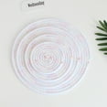 thumbnail image 4 of Nomeni Napperon 18cm Tapis d'Isolation en Coton Tapis de Repas Tissé Anti-Brûlure Tapis de Table Tapis de Bol Tapis de Pot Simple Nordique Tapis d'Isolation en Coton, 4 of 4