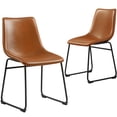 thumbnail image 2 of Homall PU Leather Bar Stools with Backrest & Footrest, Brown (Set of 2), 2 of 8