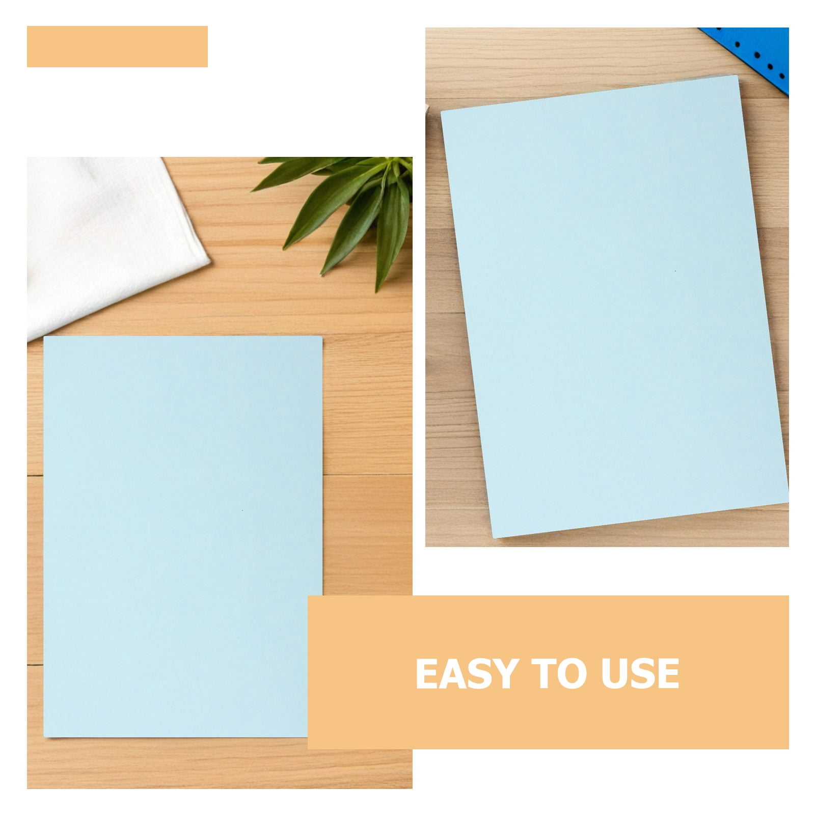 SEWOART 200Pcs Sky Blue Multipurpose Copy Paper Bulk for Printer Double-Sided Origami Craft