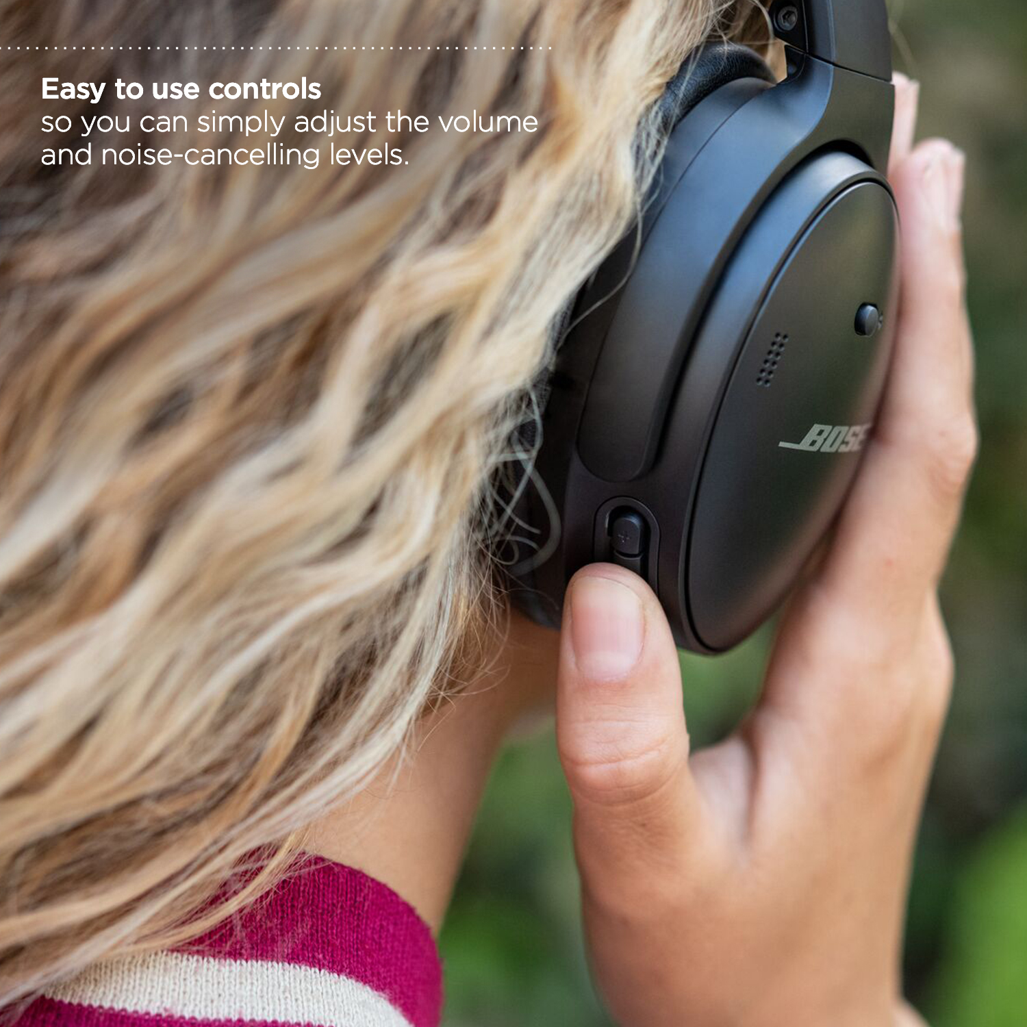 Bose QuietComfort 45 Headphones Noise Cancelling Over-Ear Wireless Bluetooth Earphones, Black - image 7 of 11