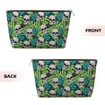 thumbnail image 2 of Picia Skull and Palm Leaves Printed Leather Travel Toiletry Bag,Cosmetic Organizer, Makeup Travel Bag, Durable Travel Pouch, Compact Toiletry Bag, Travel Accessories, 2 of 6