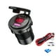 thumbnail image 1 of Cargador USB 60W Para Auto Con Interruptor Y Voltímetro - Tipo C Y USB-A, Carga Rápida PD Para 12V/24V En Carro, Camión, Moto, RV, 1 of 20