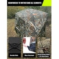 thumbnail image 5 of THUNDERBAY See Through Hunting Blind 270/360 Degree with Carrying Bag & Ground Stakes, 2-3 Person Pop Up Ground Blinds, Portable Durable Hunting Tent for Deer & Turkey Hunting, 5 of 7