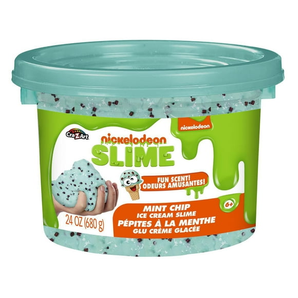 Nickelodeon Mint Chip Scented Premade Slime Tub