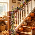 thumbnail image 2 of HWRETIE Artificial Flower Vines,Simulation Purple Vines for Restaurant Summer Decoration, 2 of 6