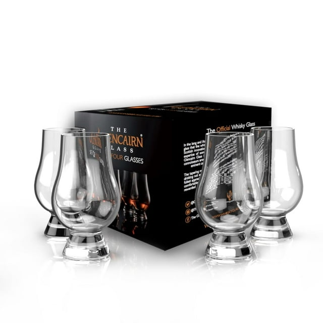 Set de regalo GLENCAIRN de vaso de whisky, paquete de 4 en 4