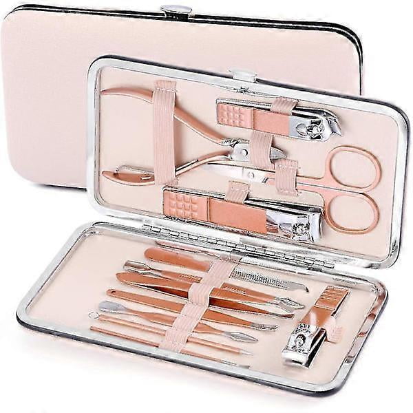 Manicure Set 12-Piece Nail Clippers Professional Pedicure Tools