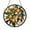 Acrylic 3.5 Inch, variant on Almond Tree Branch Stained Glass Style Botanical Suncatcher Window Hanging Decor, Floral Nature Inspired Decorative Glass Panel Ornament for Garden Theme Window Art Home Decoration