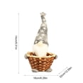 thumbnail image 3 of Eolstice Christmas Candy Basket, Faceless Gnome Doll Woven Small Treat Basket, Tabletop Centerpiece, Holiday Party Home Kitchen Decor, Gift, 3 of 6
