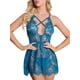 thumbnail image 2 of VISgogo Mujer Lencería Sexy Falda con Tirantes con Botones, Encaje Cruzado Pecho Hueco Ropa de Verano VISgogo moda, 2 of 7