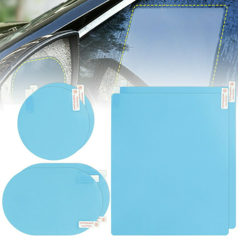 6Pcs/Set Car Rearview Mirror Rainproof Anti-fog Sticker Protective Film  Rain Sticker 