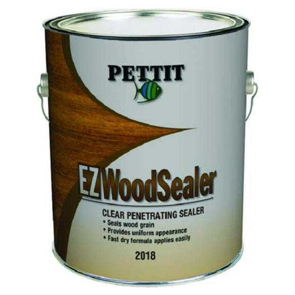 Pettit Ez Wood Sealer Qt - 1201808 | Phenolic Resin Wood Primer | Moisture Barrier for Pine, Oak, Mahogany & Maple