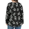 thumbnail image 4 of KOITHOT Womens Plus Size Tops Tunic Long Sleeve Crew Neck Shirts Casual Soft Blouse 1X-5X, 4 of 6