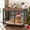 Brown, variant on Cofiyard Dog Crate Furniture, 32" Wooden Dog Kennel Indoor with Sliding Front Door, Multi-Side Openings & Feeding Window Pet Cage House, Brown End Table, S