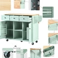 thumbnail image 6 of Drop - Leaf Kitchen Cart with High - Capacity Tabletop | In Rectangular Shape, Good for Meal Preparation, 6 of 6