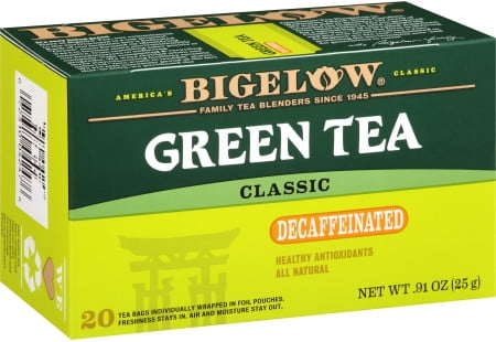 Bigelow Classic Green Tea Bags Decaffeinated - 20ct