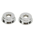 thumbnail image 4 of Electrosocket Output Jack Plate, Glossy Finish 2PCS Electric Guitar Jack Cover Standard Opening  For Musical Instrument Repair Silver, 4 of 8