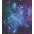 thumbnail image 3 of Outer Space Duvet Cover Set, Galaxy Stars in Space Celestial Astronomic Planets in The Universe Milky Way, Decorative 2 Piece Bedding Set with 1 Pillow Sham, Twin Size, Navy Purple, by Ambesonne, 3 of 3