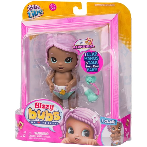 Little Lives Babies Little Little Live Bizzy Bubs aplauden el juguete para niños de los niños armónicos Little Live Babies Little Live Babies