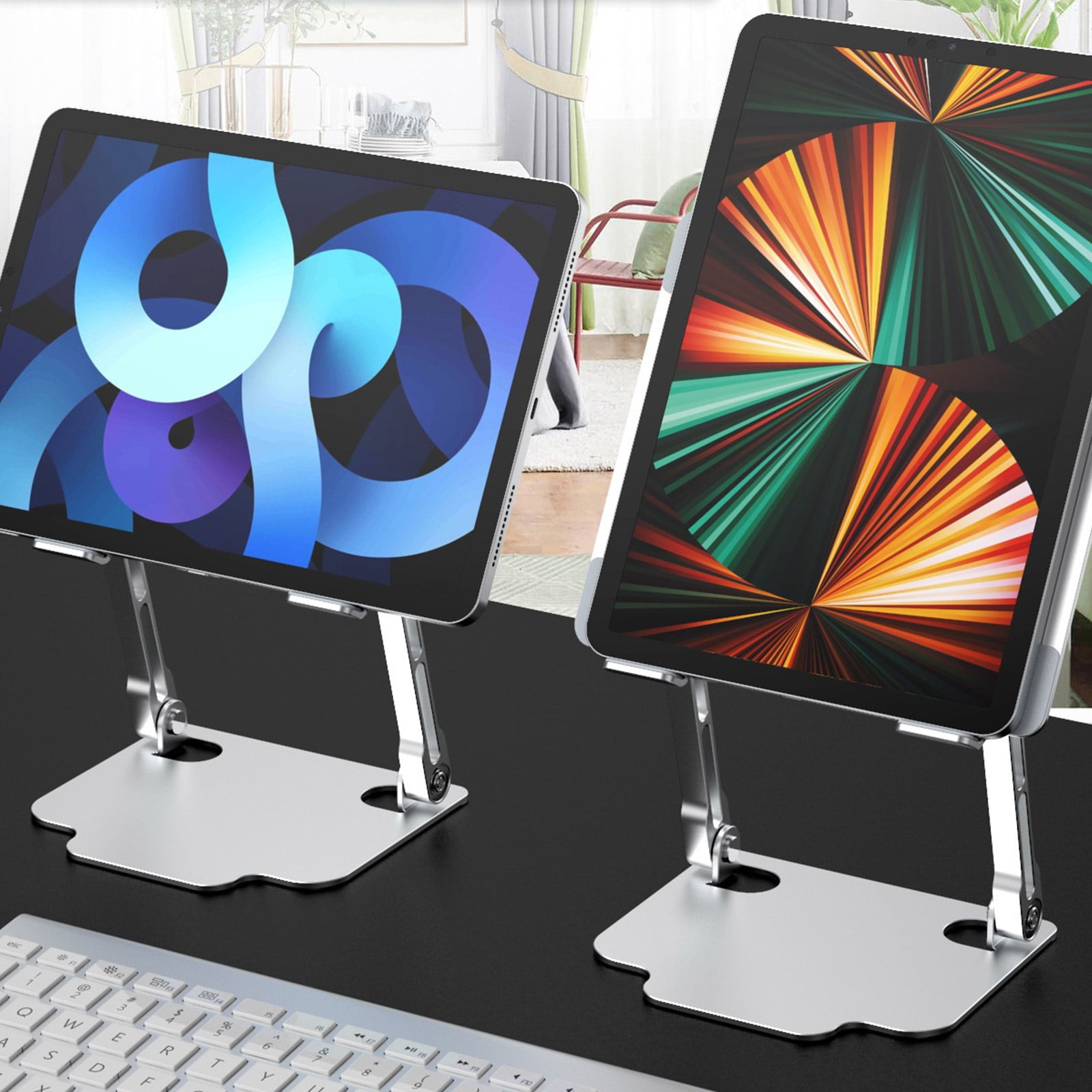 Height Adjustable Laptop Holder Aluminum Folding Lifting Stand for Tablet Desktop Notebook Cooling Stand for 10-17.3inch