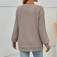thumbnail image 5 of SUNBS Long Sleeve Shirts for Women Crewneck Sweatshirt Casual Pullover Ladies Tops and Blouses, 5 of 7