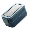 thumbnail image 6 of Modern Japanese Styles Meal Preps Box 2 Layer Insulated Compartments Sturdy Dishwasher Safe Carry Handle, 6 of 9