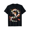 thumbnail image 1 of [Cotton Sushi Dragon Roll Tee] 100% Cotton Men's Sushi Dragon Roll Graphic T-Shirt - Casual Crew Neck Tee, Regular Fit, with Slight Stretch, for Summer Knit Fabric, Food-Themed Anime Print Shirt, 1 of 6