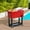 Red-80QT, variant on Spaco 80 QT Rolling Cooling Bins Ice Chest on Wheels, Rolling Cart, Stand Up Drink Cooler Cart for Outdoor as Patio, Picnic, Backyard, Red