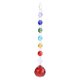 thumbnail image 1 of Colgante colgante ventana hecha a mano arco iris cristal prismas bola lámpara lámpara decoración de Navidad rojo, 1 of 8