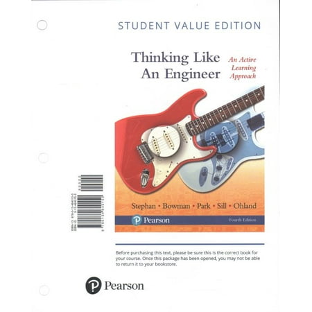 Thinking Like an Engineer: An Active Approach, Student Value Edition Plus Mylab Engineering with Pearson Etext -- Access Card Package