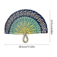 thumbnail image 3 of Handwoven Seagrass Fan, Woven Palm Leaf Fan, Decorative Wall Hanging Fan, Macaron Color Fan, Natural Fiber Fan for Home Decor and Wall Art, 3 of 6
