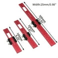 thumbnail image 6 of 3 Pack Woodworking Ruler Pocket Ruler Metal Slide Rule Inch & Metric T-Type Scribing Ruler Square Ruler T-Track Ruler, 6 of 8