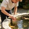 thumbnail image 3 of Bird Bath Plate Decorative Purification Plate with Support Points Natural All Weather Water Suitable for Outdoor Bird Bath Tubs and Bowls Multiple Choices, 3 of 5