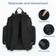 thumbnail image 5 of Mochila para pañales Mancro impermeable para papá y hombre, color negro, 5 of 9