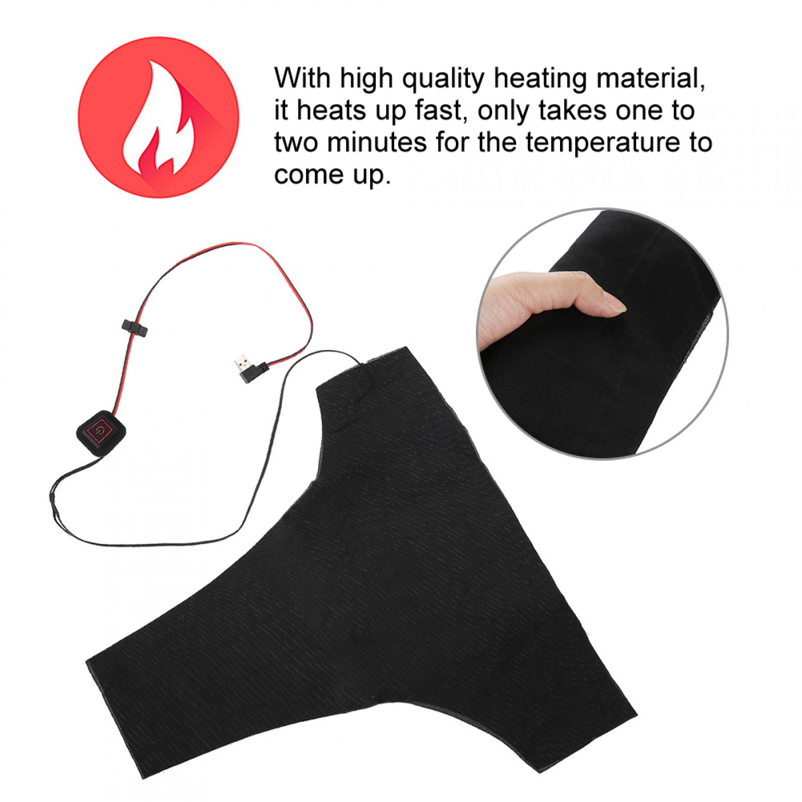 Tebru Heating Pad, Alloy Fiber Electric USB Heating Pad, Back Pads