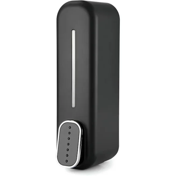 Soap pump black wall mounted 300ml refillable plastic liquid soap dispenser wall manual shampoo dispenser shower dispenser for home hotel-MP