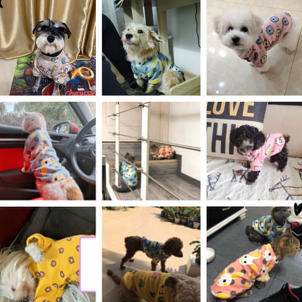 thumbnail image 2 of Greeniant Lindo estampado perro abrigo suéter ropa para mascotas invierno cálido espesar terciopelo mascotas ropa cachorro gato ropa Suministros para perros No.12 Greeniant PT002738-14, 2 of 6