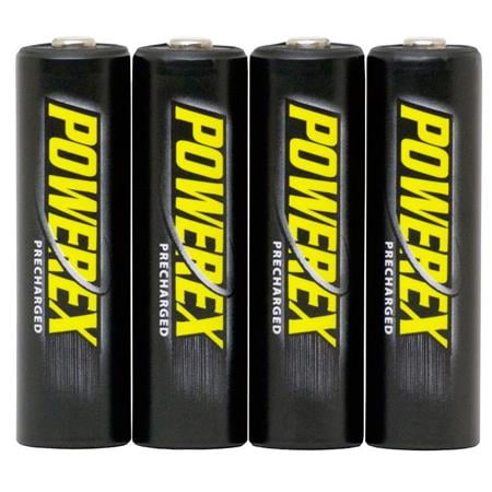 Image of Powerex Precharged Rechargeable AA NiMH Batteries (1.2V 2600mAh) - 4-Pack