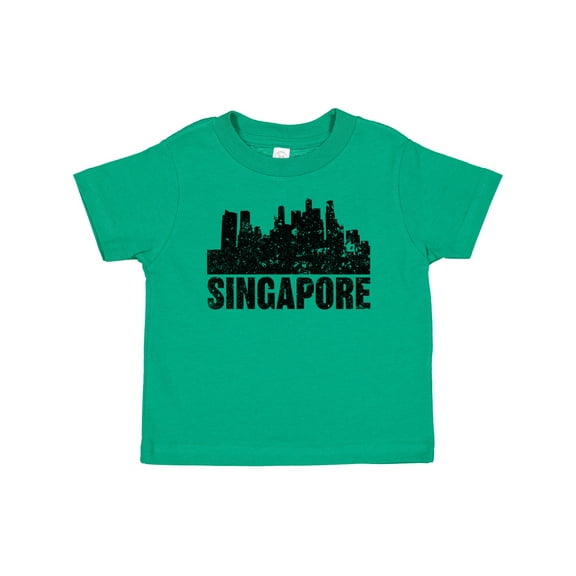 Inktastic Singapore City Skyline with Grunge Boys or Girls Baby T-Shirt